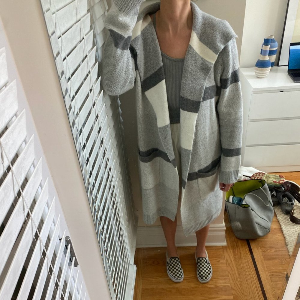 Penelope Leroy Open Front Knit Duster Cardigan